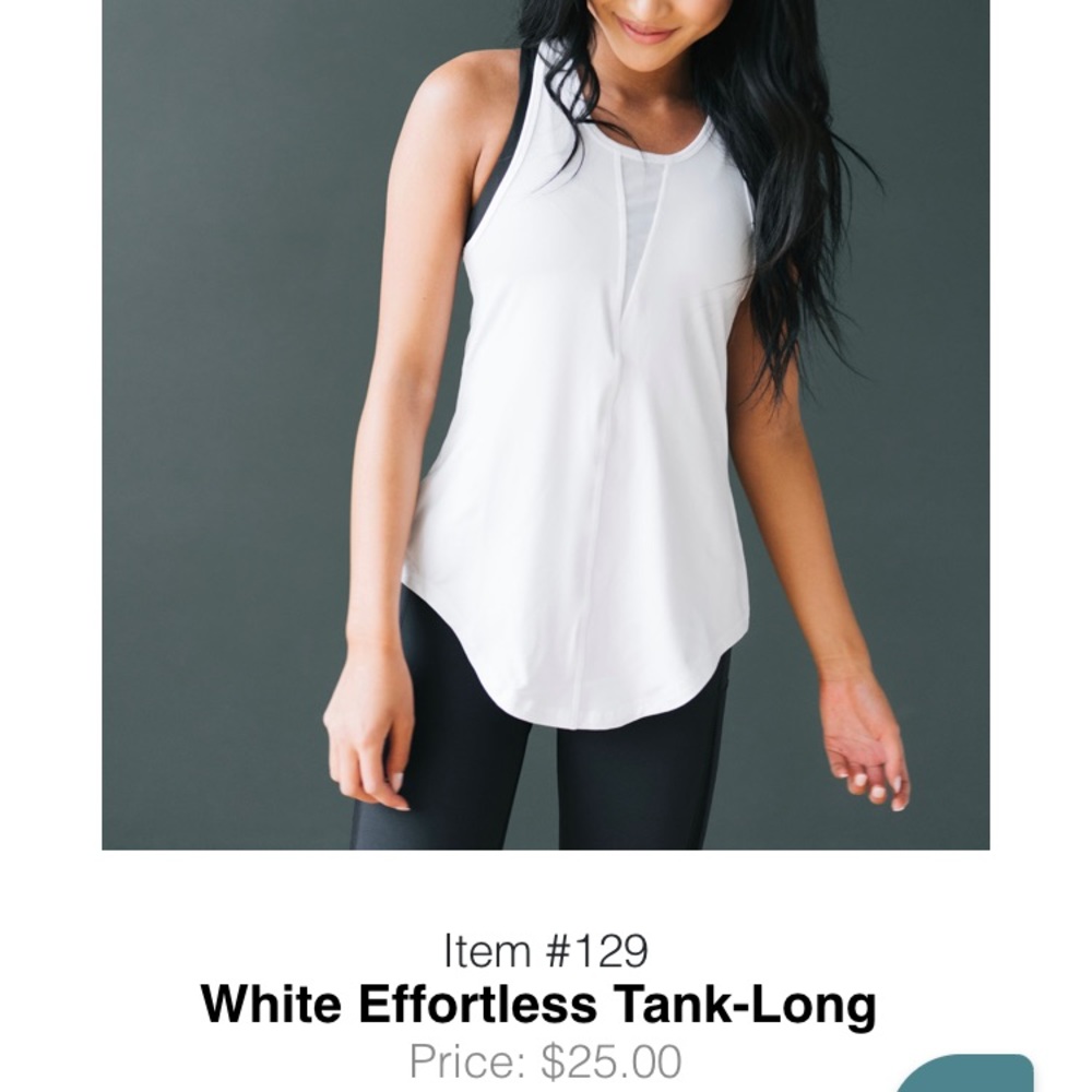 Zyia White Effortless Tank - NWT ✨